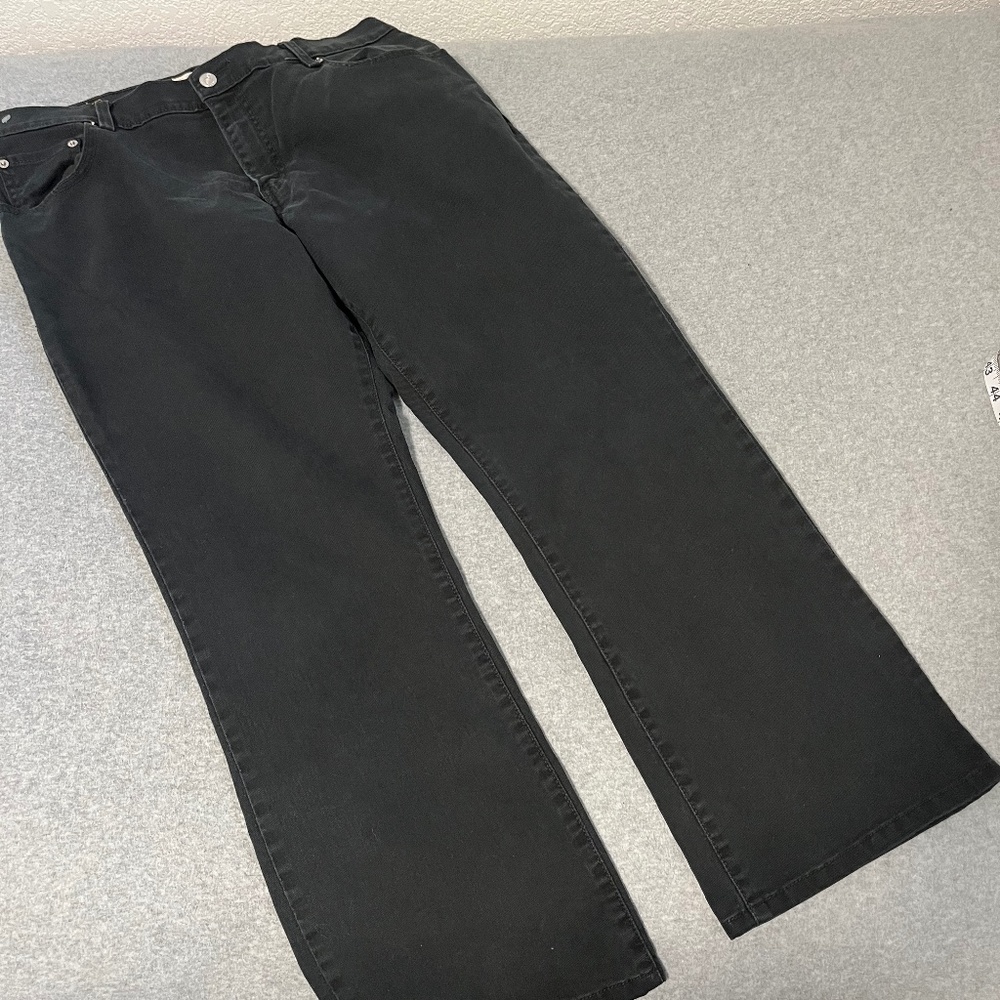 Vintage Levis 550 Black Jeans Womens Size 14 S Relaxed Bootcut Western